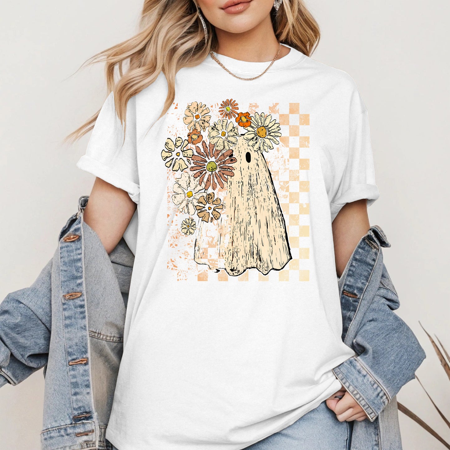 Ghost Floral halloween shirt