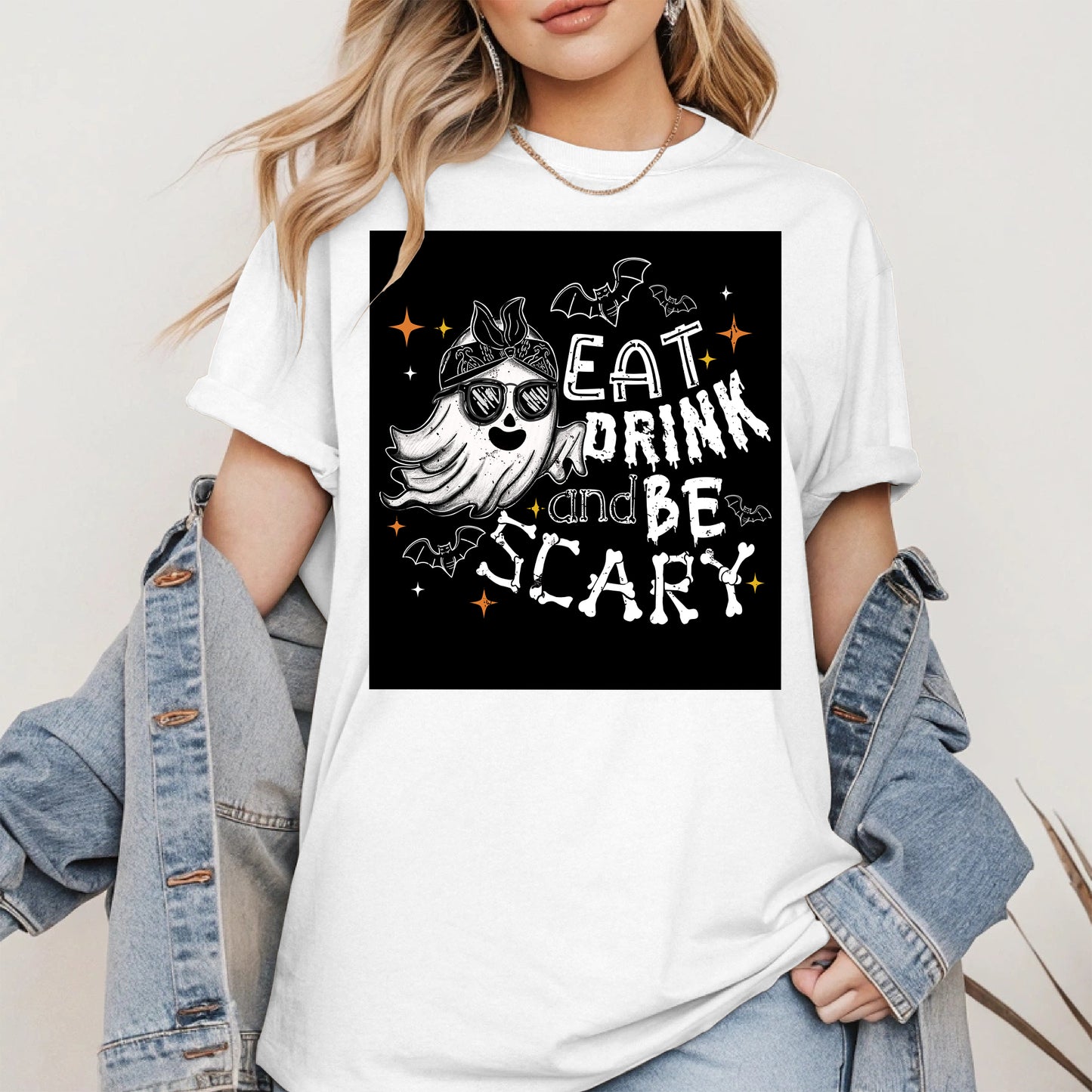 Eat Drink and Be Scary halloween shirt
