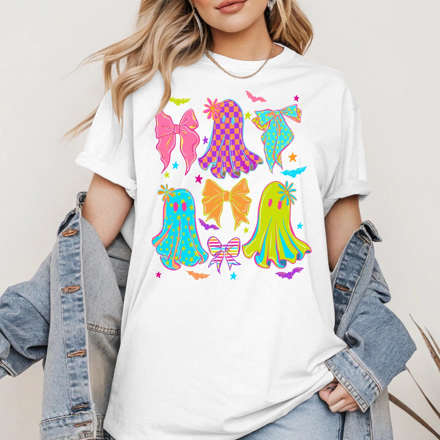 Neon Ghost Coquette halloween shirt