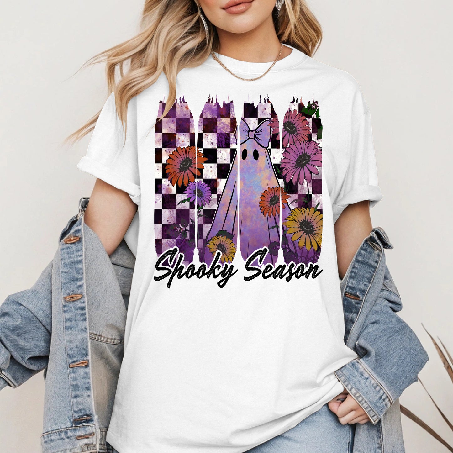 Floral Ghost Halloween shirt