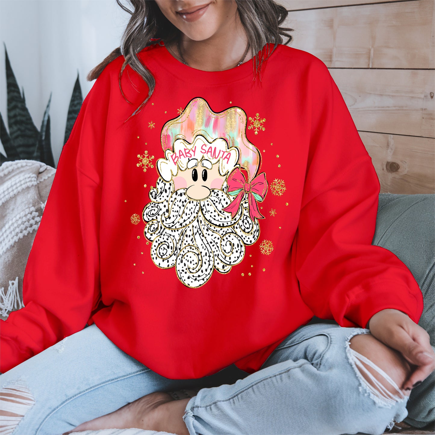Santa Baby Shirt, Cute Christmas Sweatshirt, Hoodie