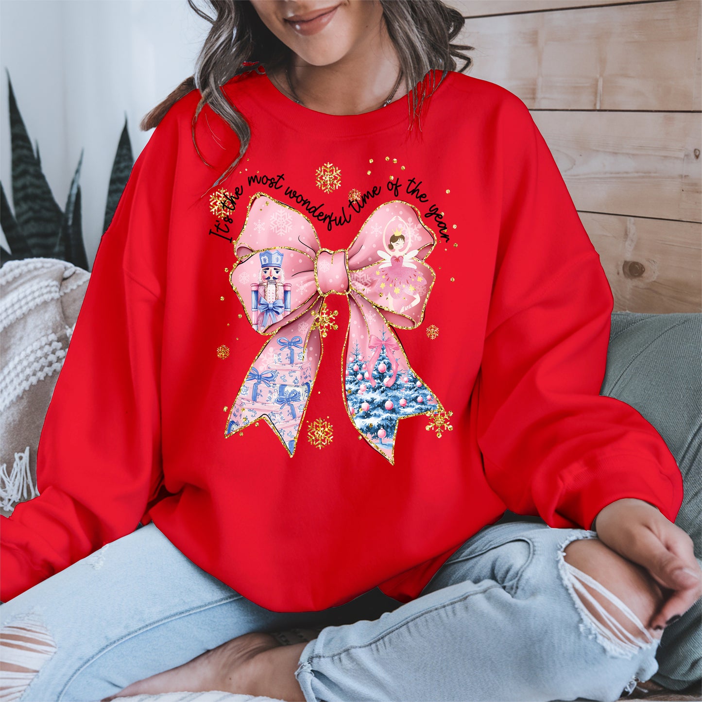 It is the Most Wonderful Time Christmas Bow Shirt