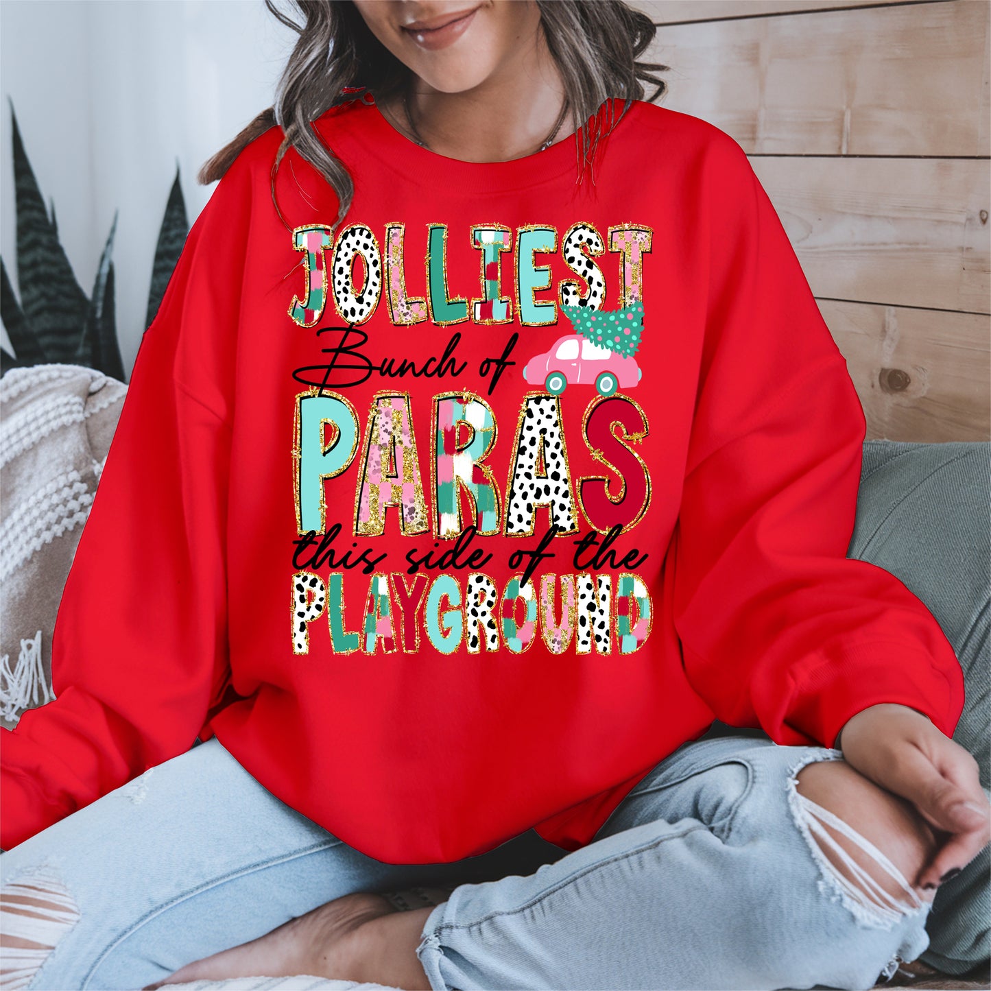 Jolliest Bunch of Teachers Christmas Shirt