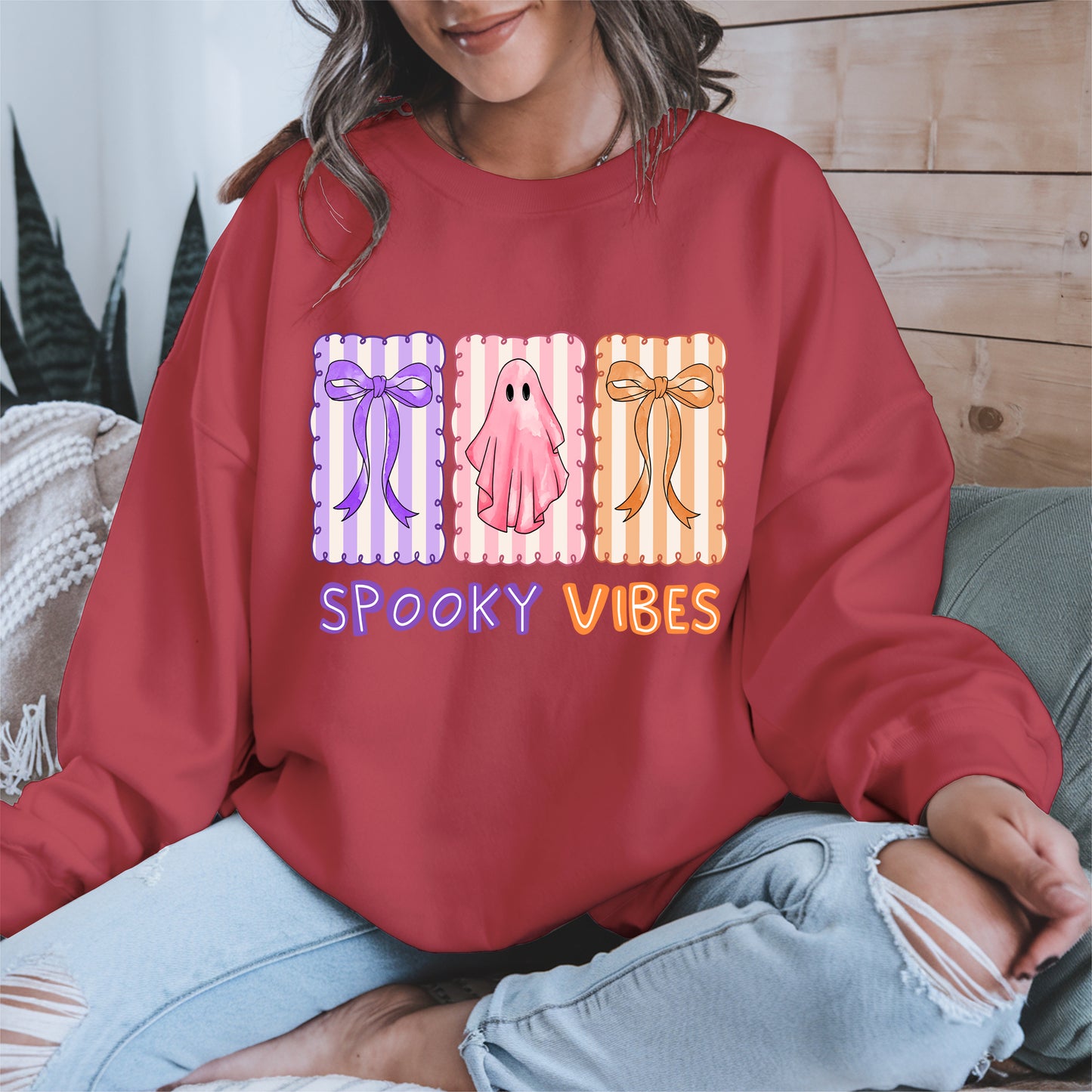 Spooky Vibes Shirt Hoodie Sweatshirt for Halloween and Fall Looks