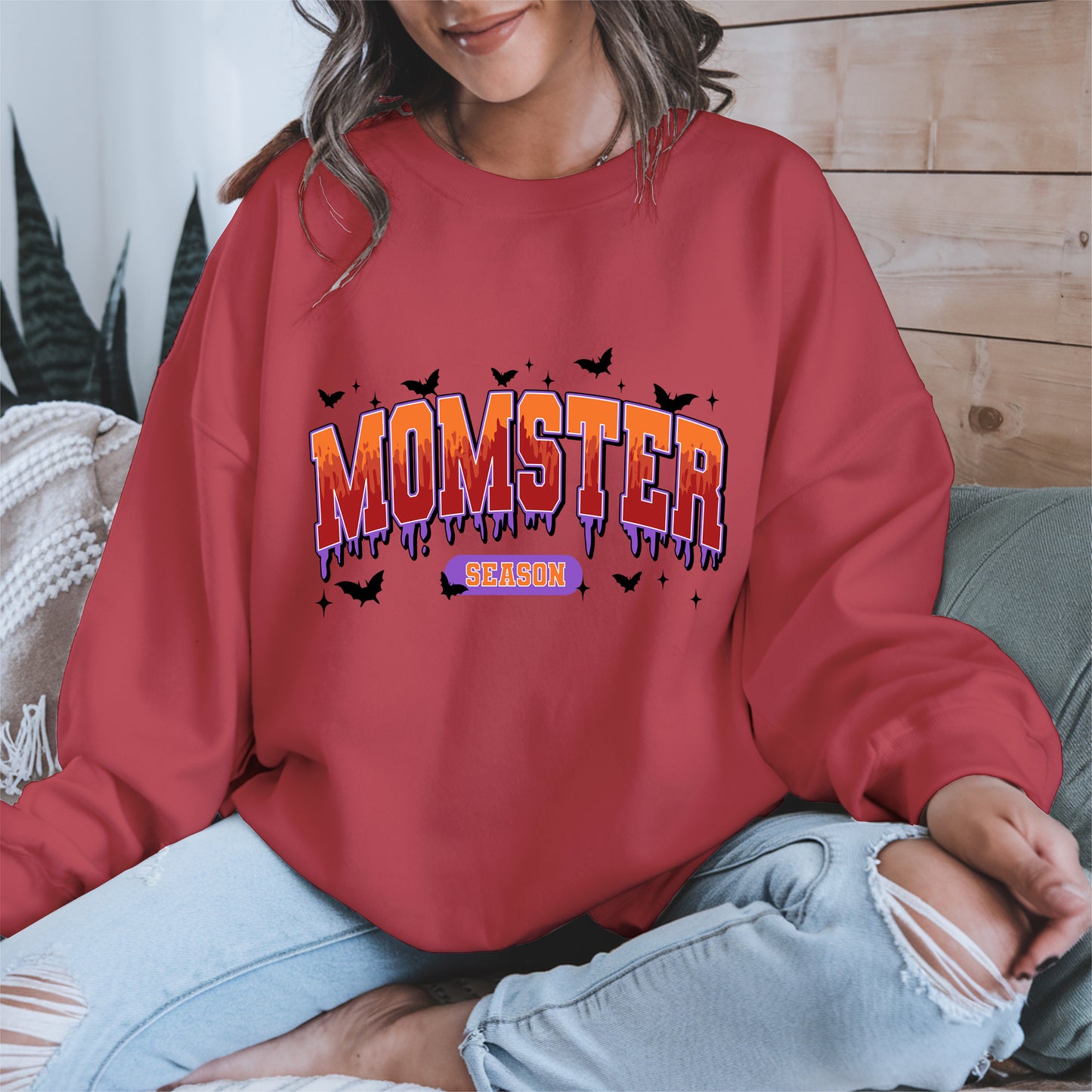Momster Season Shirt Hoodie Sweatshirt for Halloween Moms
