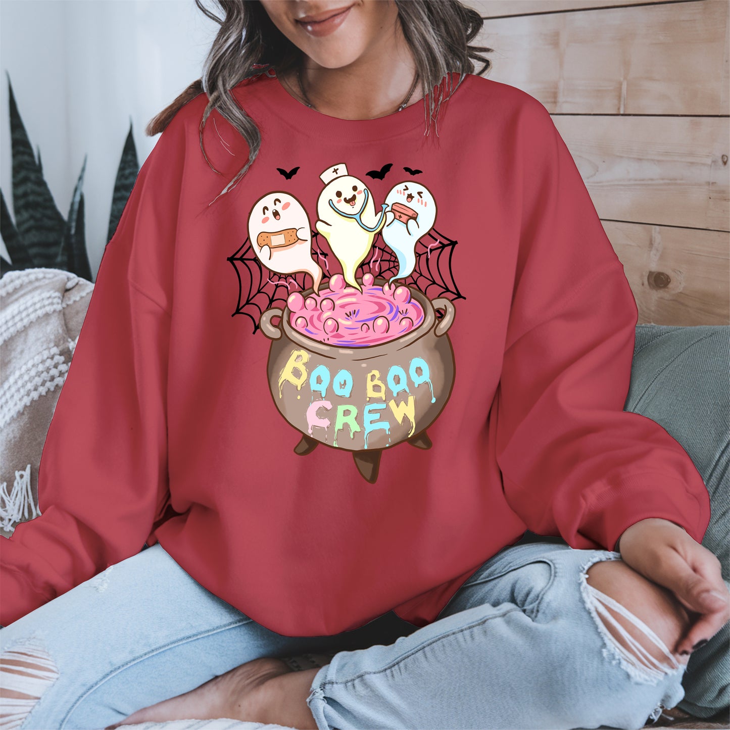 Boo Boo Crew – Cute Halloween Nurse Ghost Shirt
