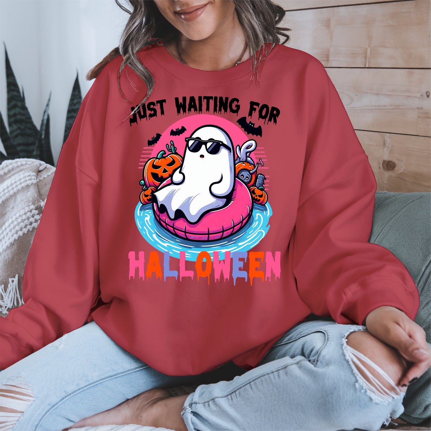 Chill Ghost Halloween Pool Float Shirt