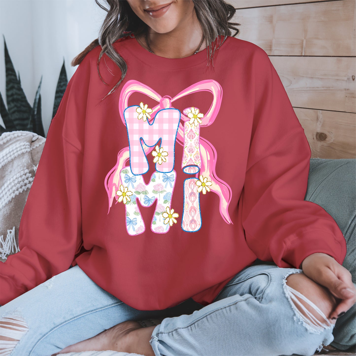 Cute MIMI Shirt Mother Tee Hoodie Sweatshirt Gift for Grandma