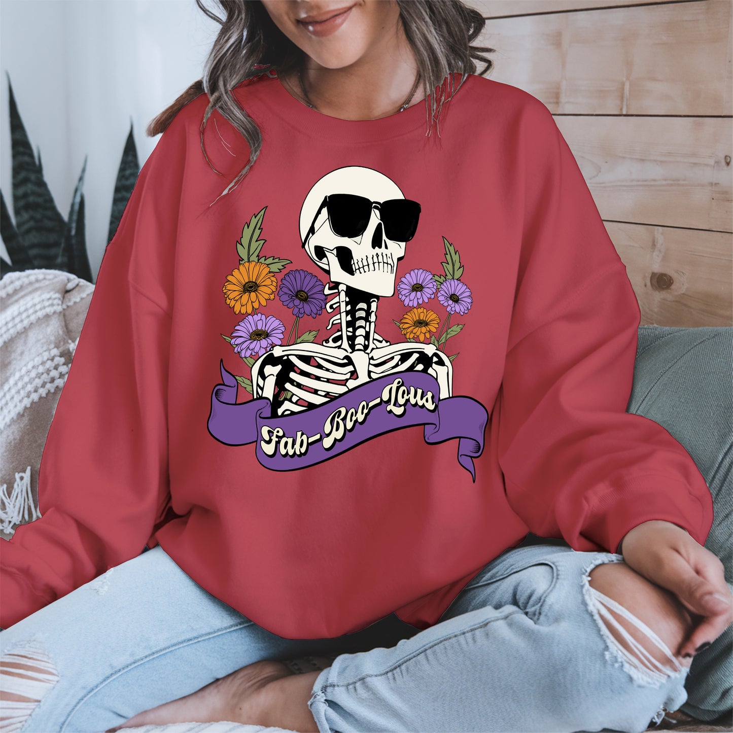 Fab-Boo-Lous Skeleton Halloween Shirt