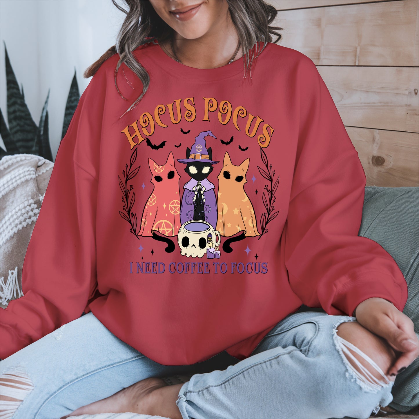 Hocus Pocus Coffee Cat Shirt