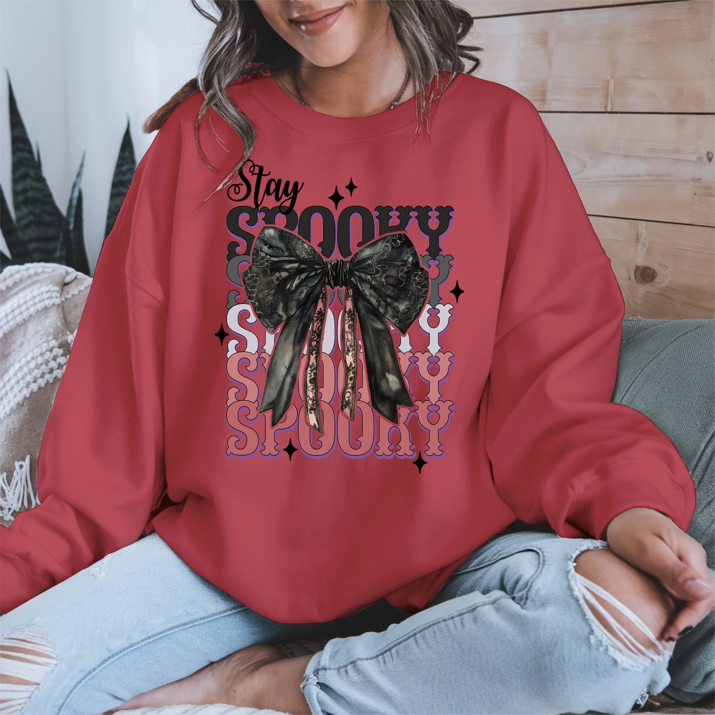 Gothic Spooky Bow Halloween Shirt