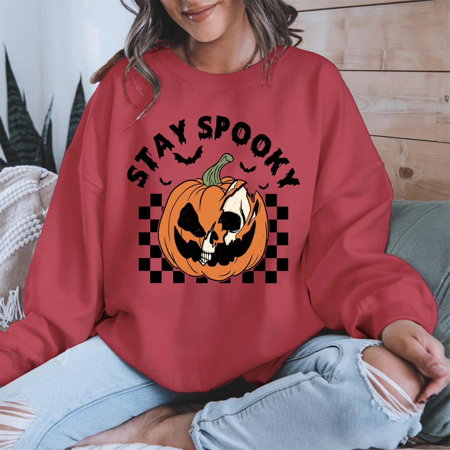 Creepy Skull Pumpkin Halloween Shirt