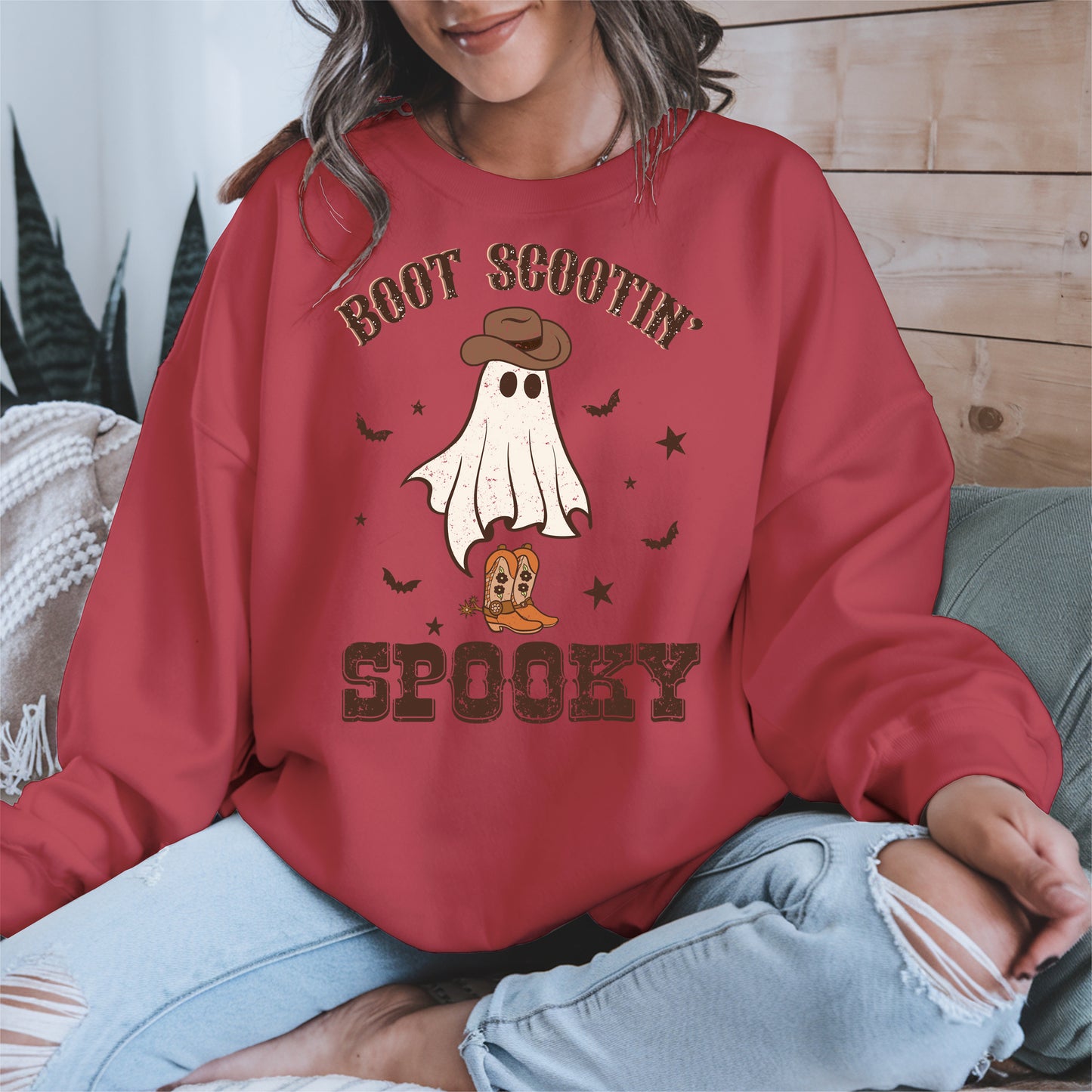 Boot Scootin Spooky Ghost Tee