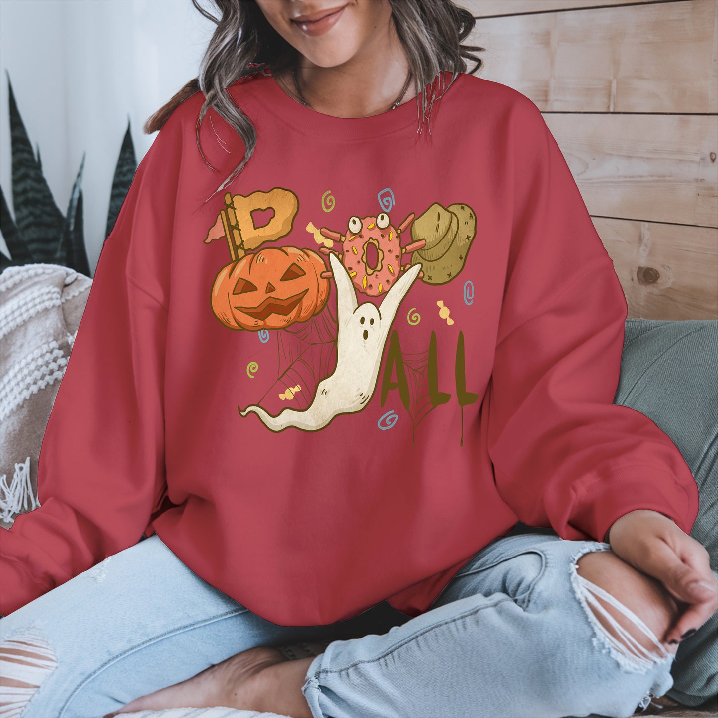 Boo Yall Cute Halloween Fall Tee