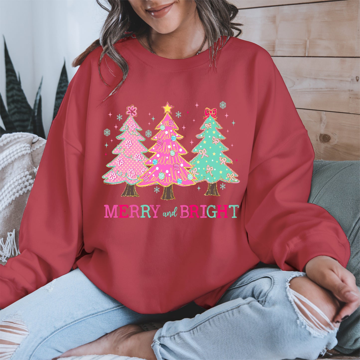 Merry and Bright Christmas Tree Shirt