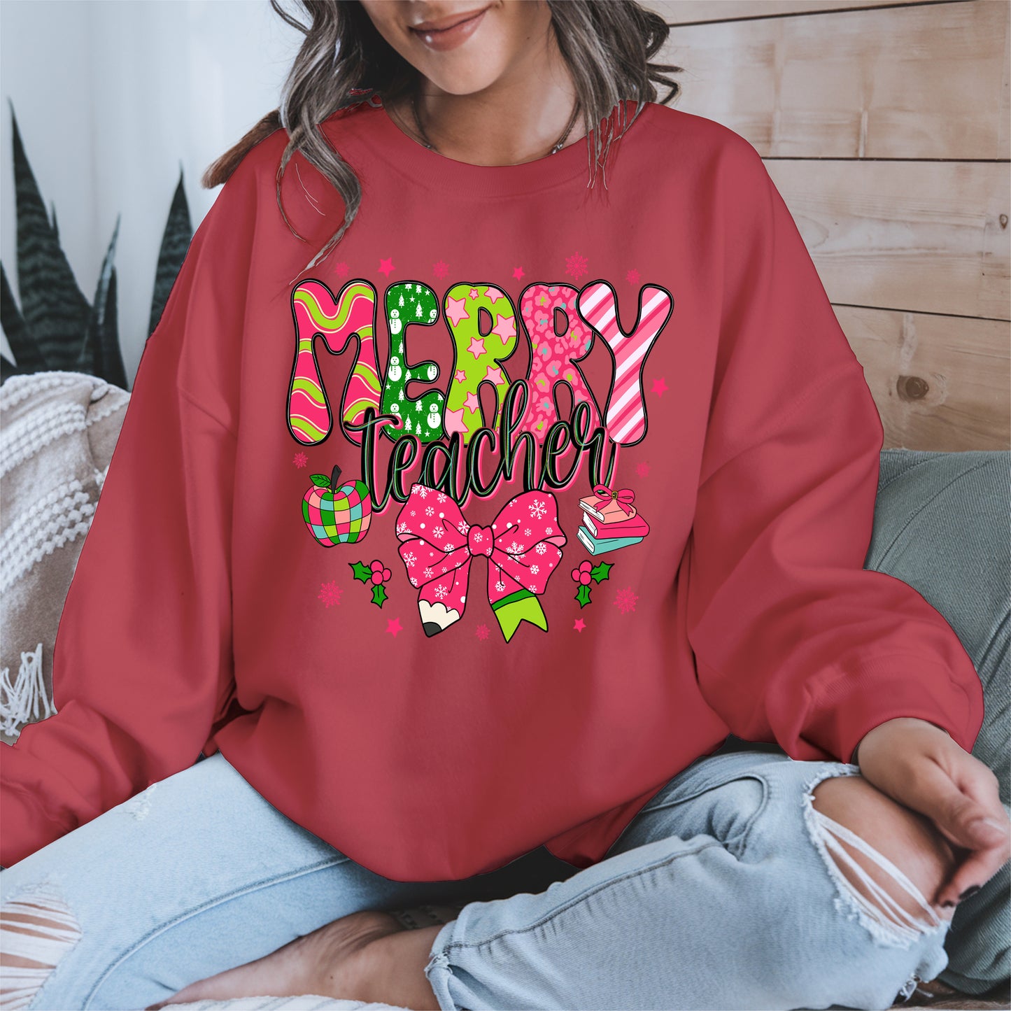 Merry Teacher Christmas Shirt