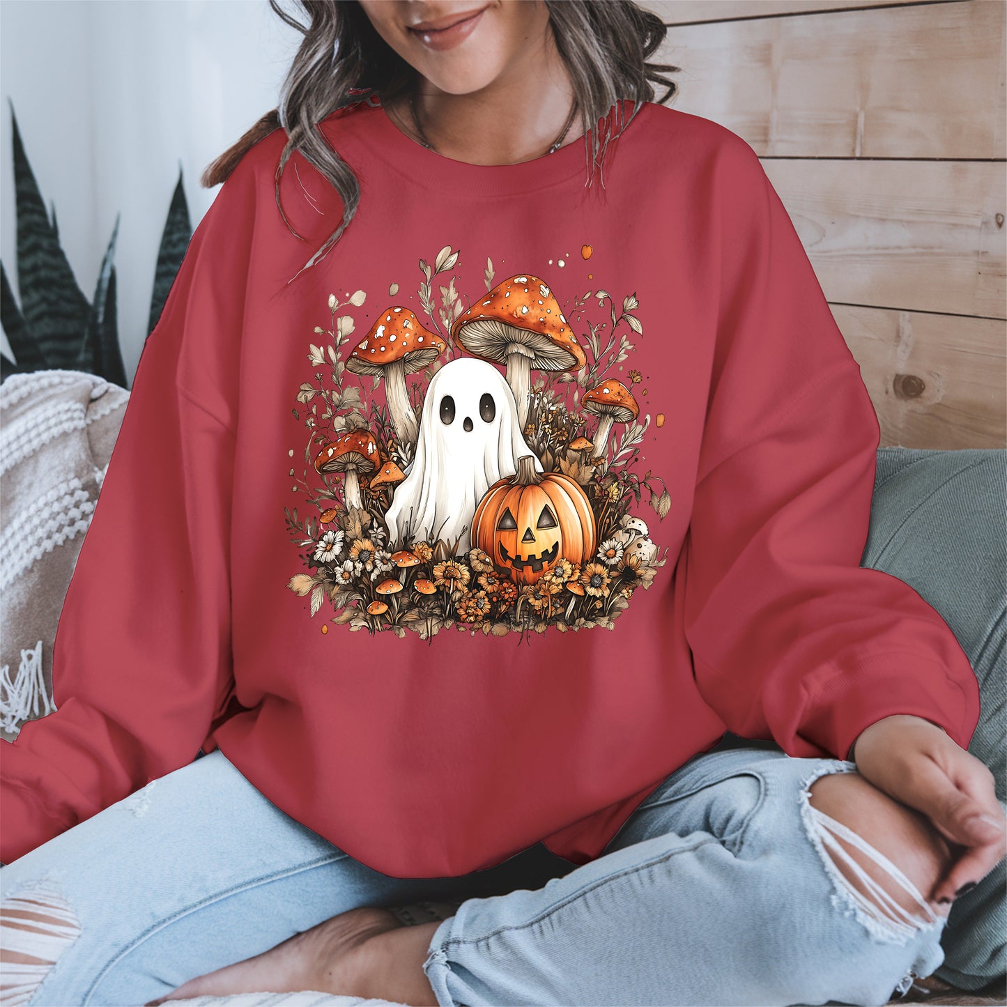 Floral Cute Ghost halloween shirt