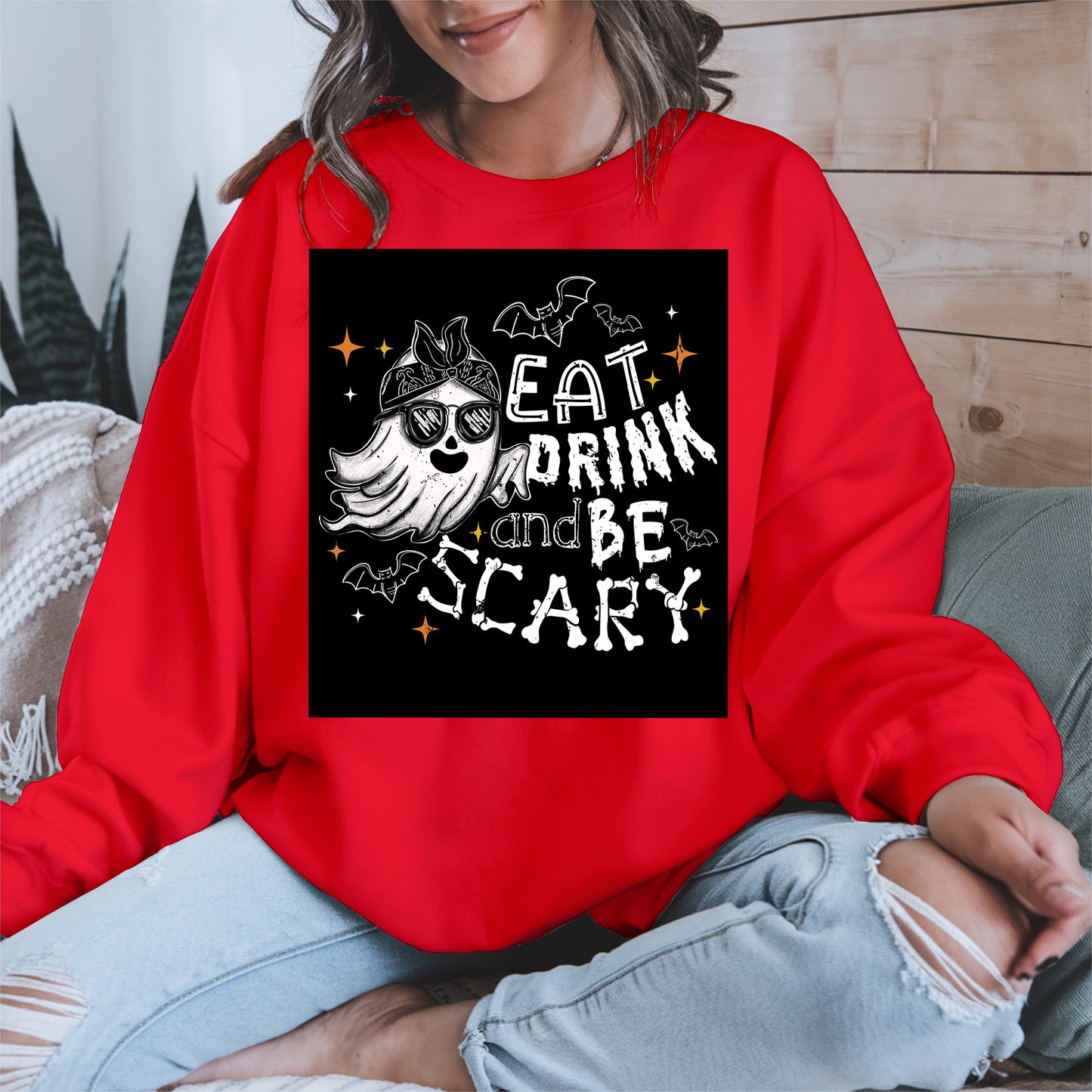 Eat Drink and Be Scary halloween shirt