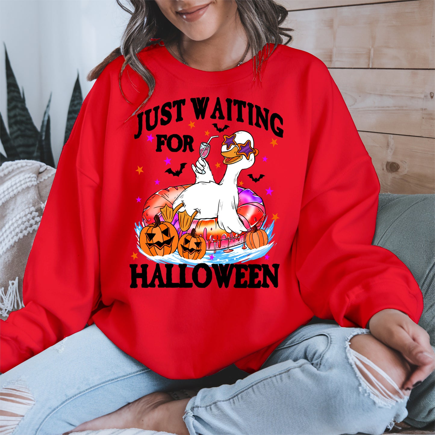 Just waiting for Halloween halloween shirt