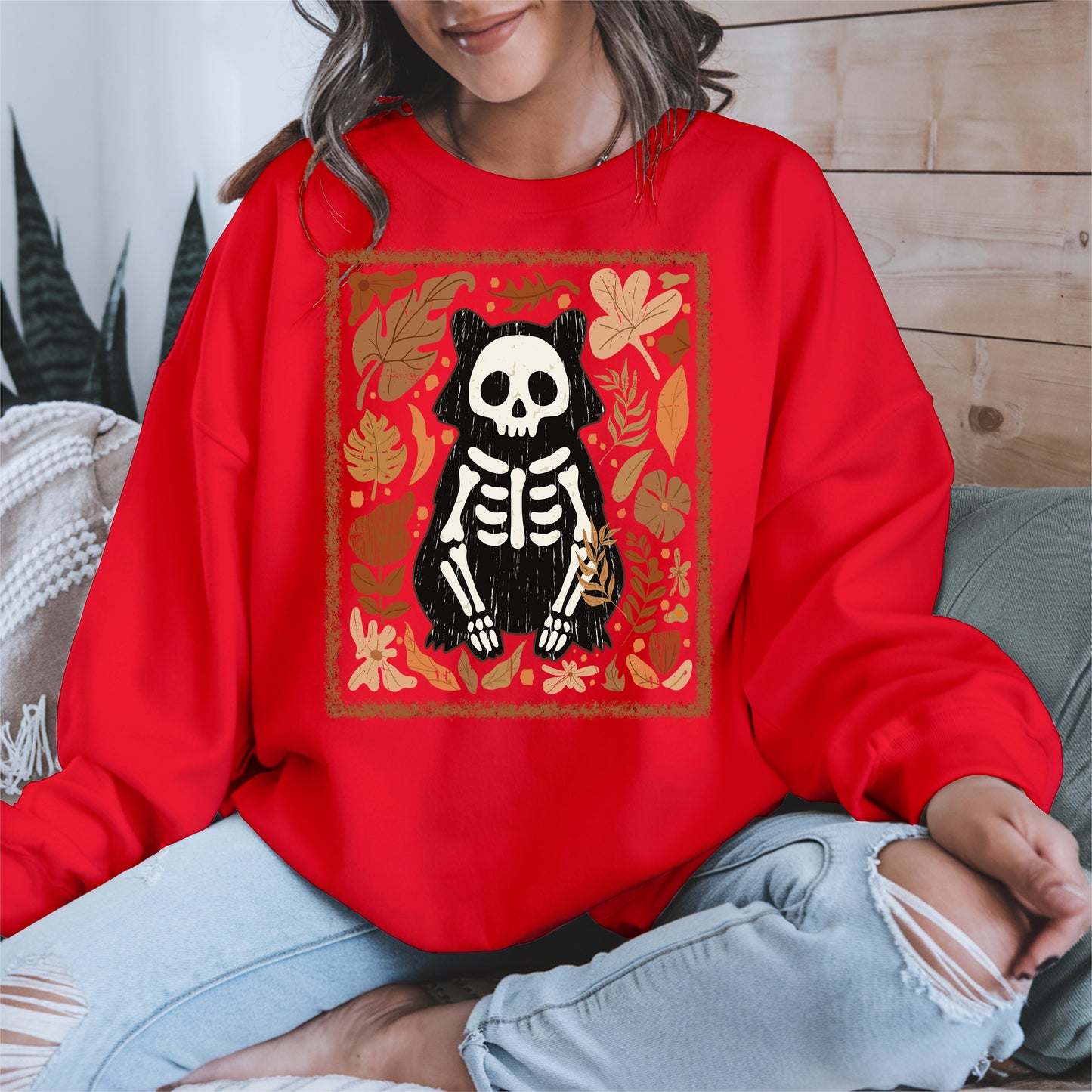 Halloween raccoon floral halloween shirt