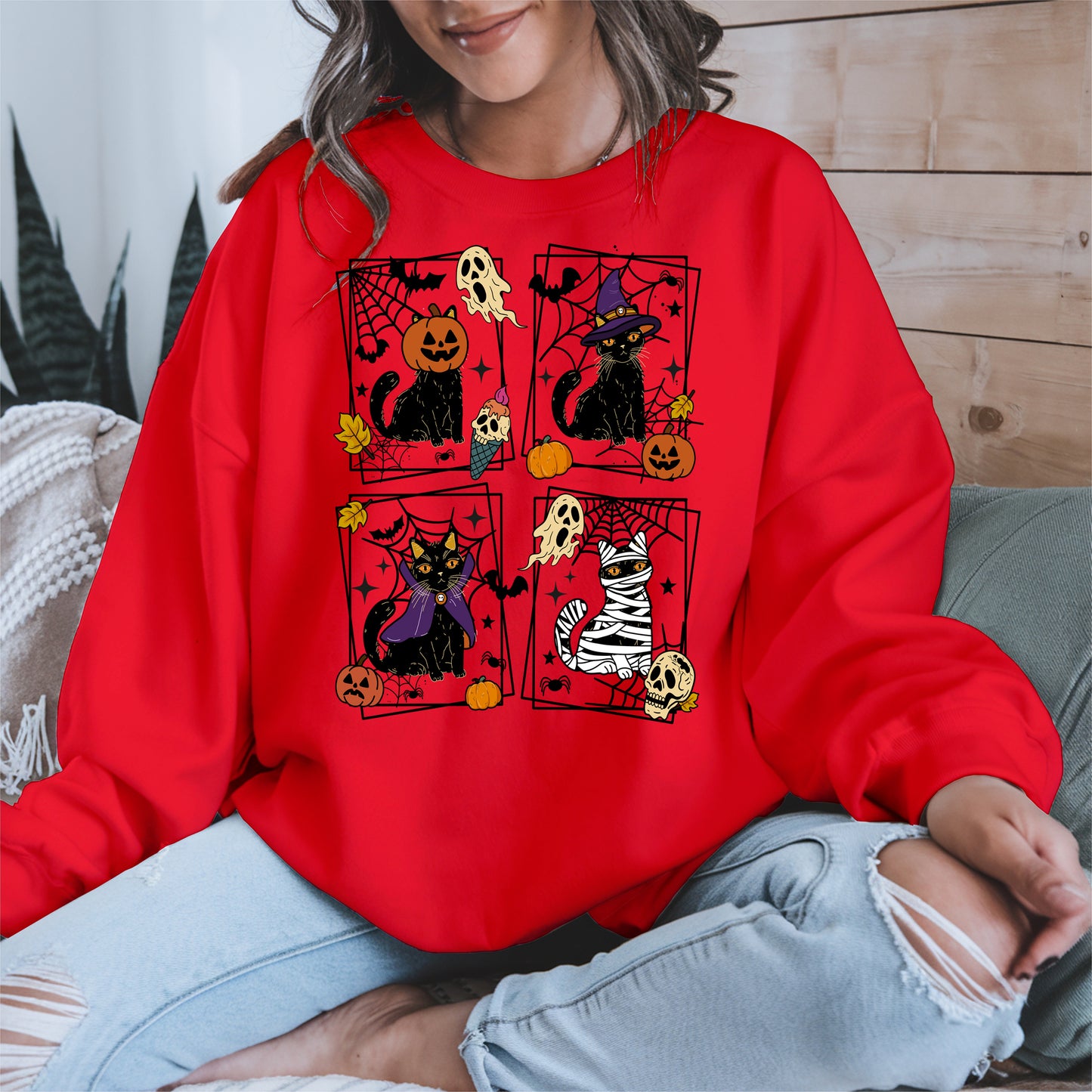 Black Cat Halloween shirt and hoodie