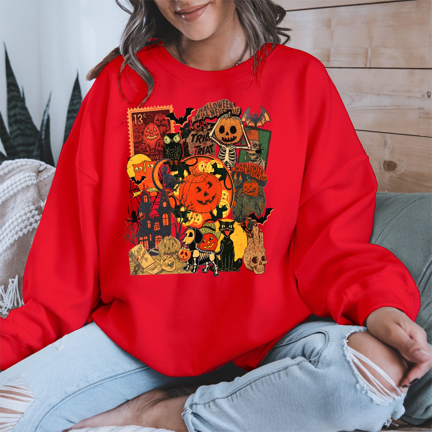 Collage Halloween shirt and hoodie