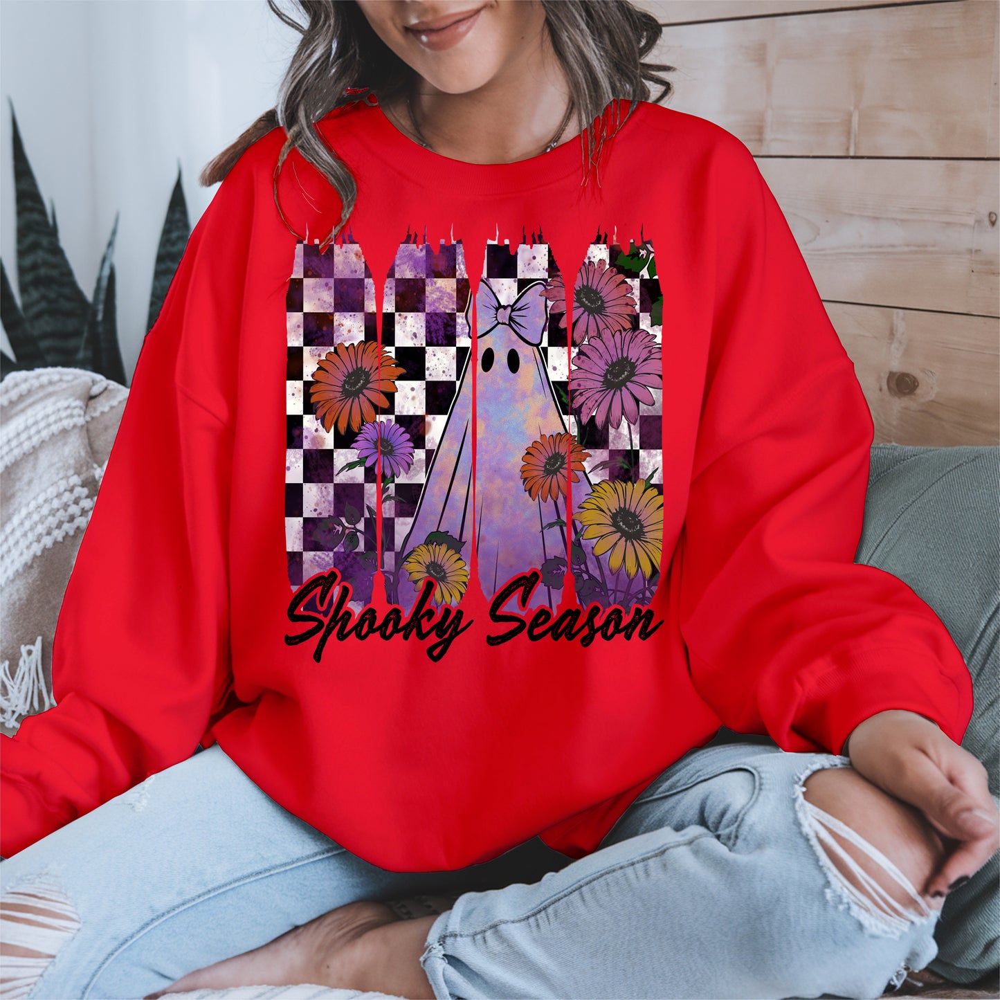 Floral Ghost Halloween shirt