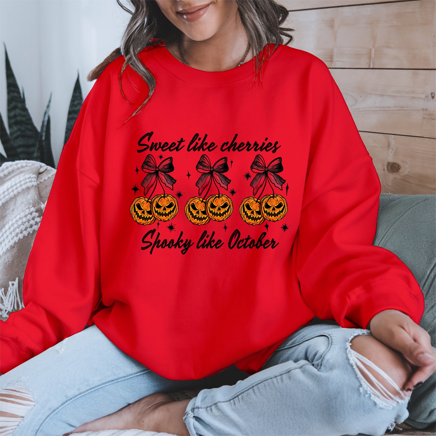 Sweet like cherries Spooky like October shirt