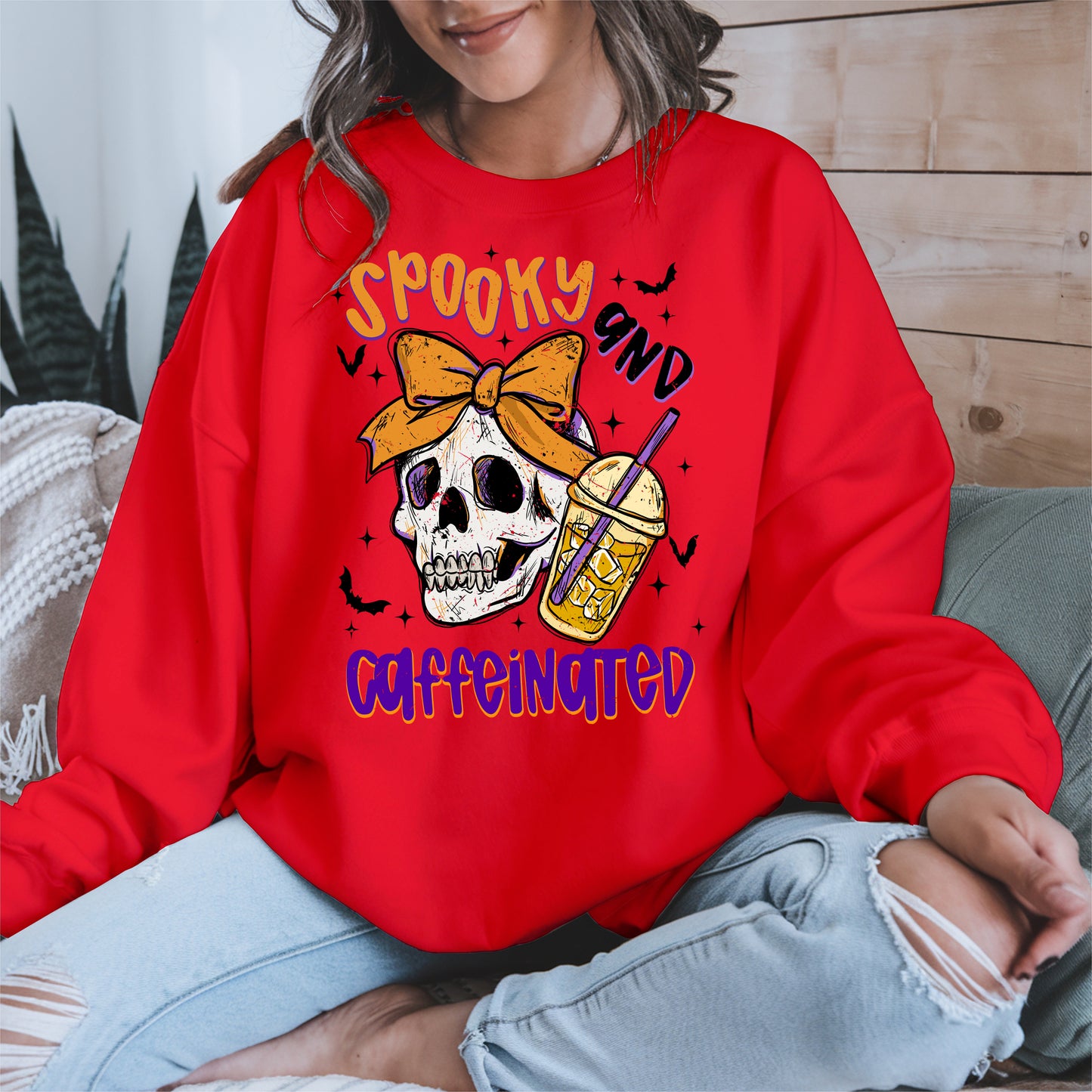 Spooky and Caffeinated halloween shirt