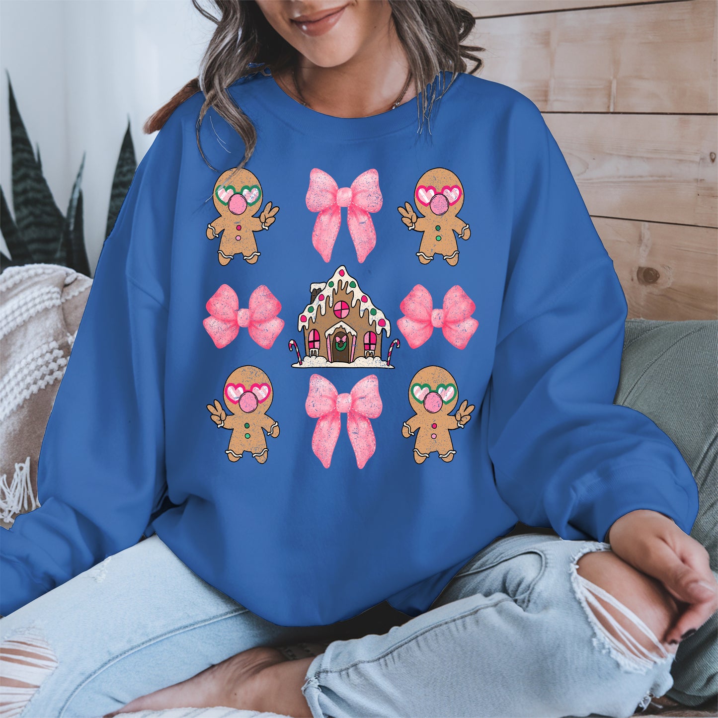 Checkered Gingerbread Cute Christmas Shirt