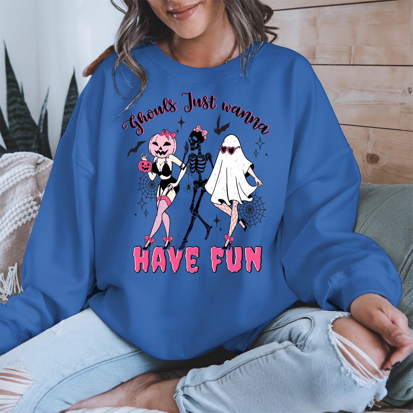Ghouls Just Wanna Have Fun Halloween Pinup Design