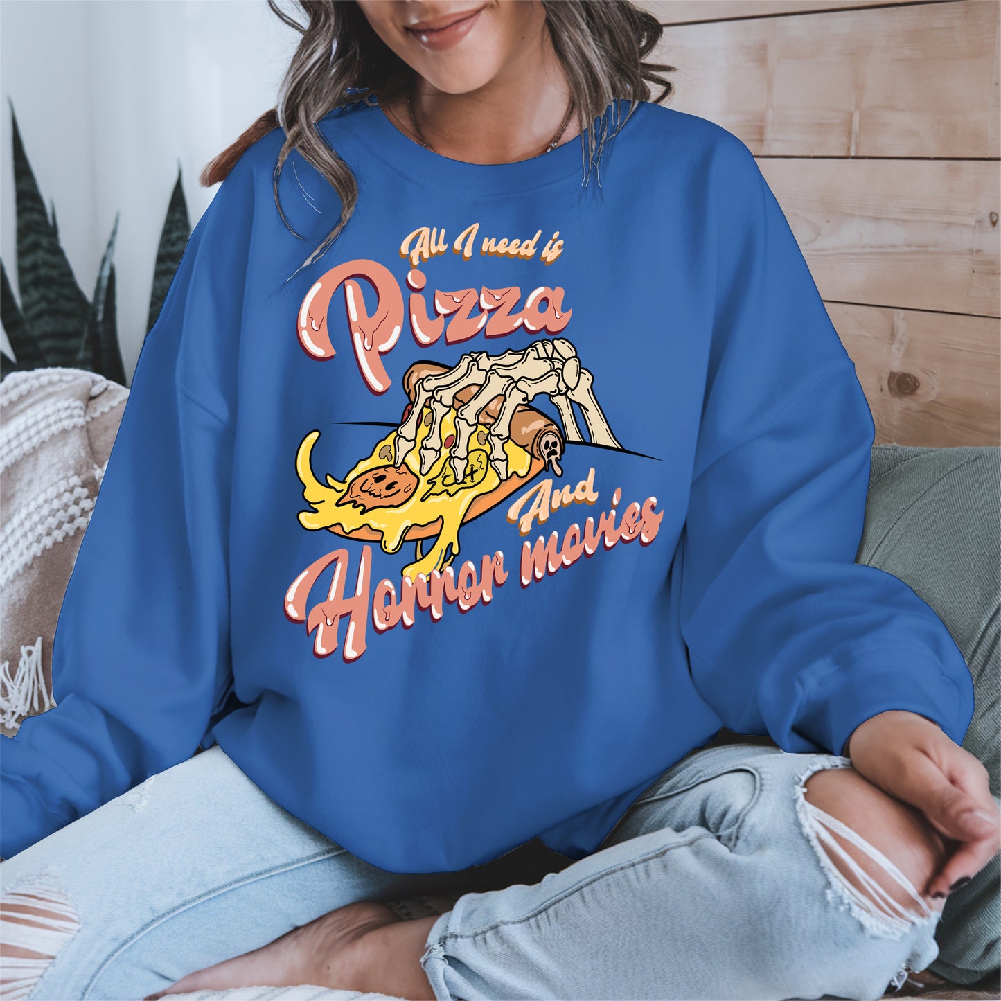 All I Need Is Pizza And Horror Movies Shirt