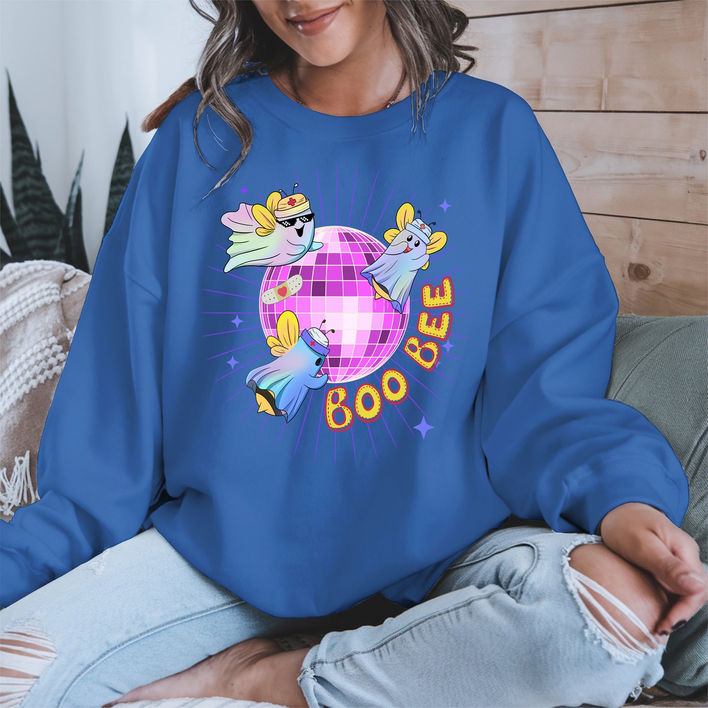 Boo Bee – Cute Disco Ghost Nurse Bee Shirt