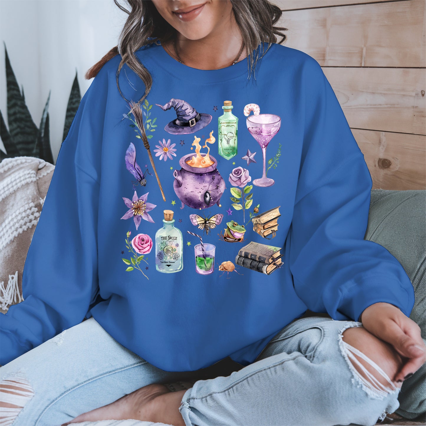 Witchy Vibes Watercolor Potion Tee