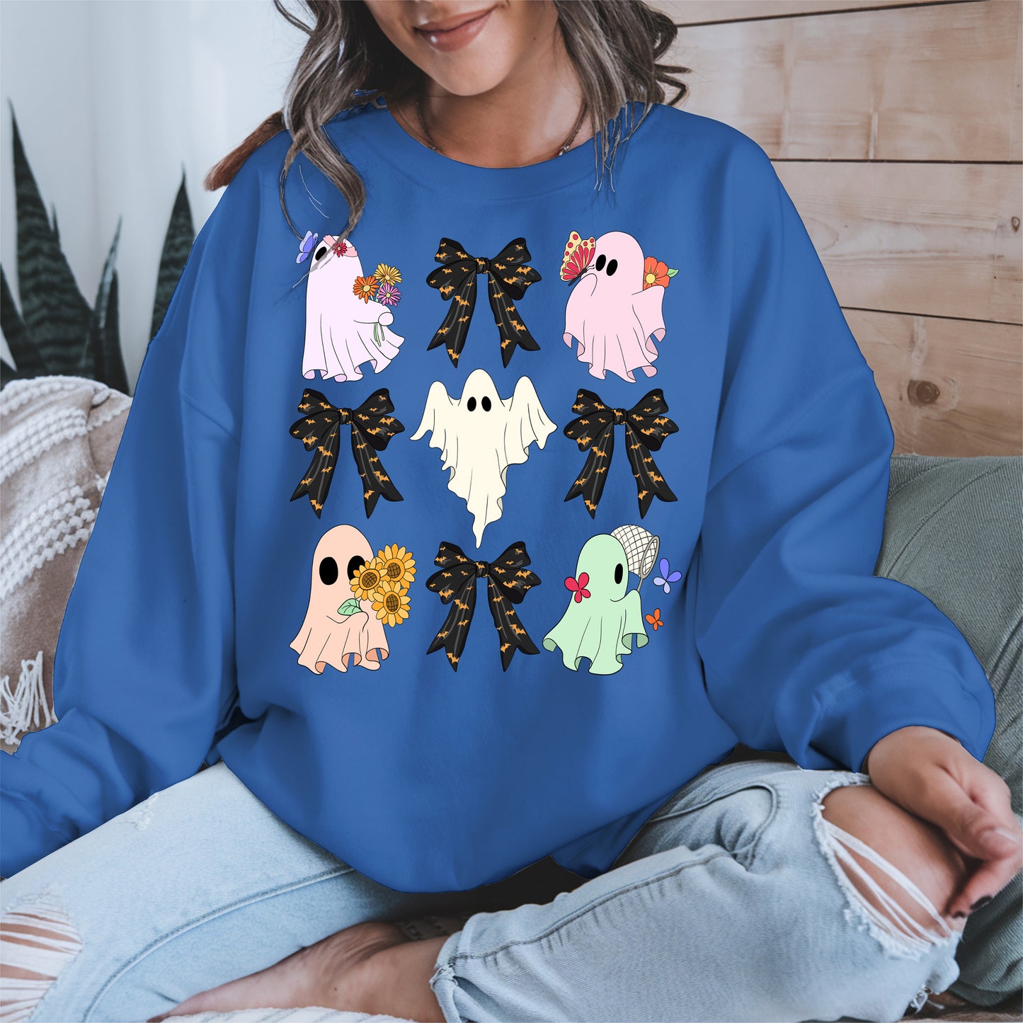 Cute Ghost and Bow Halloween Shirt