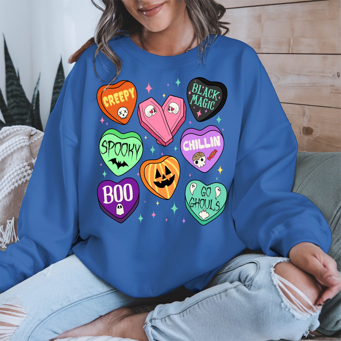 Spooky Candy Heart Halloween Shirt