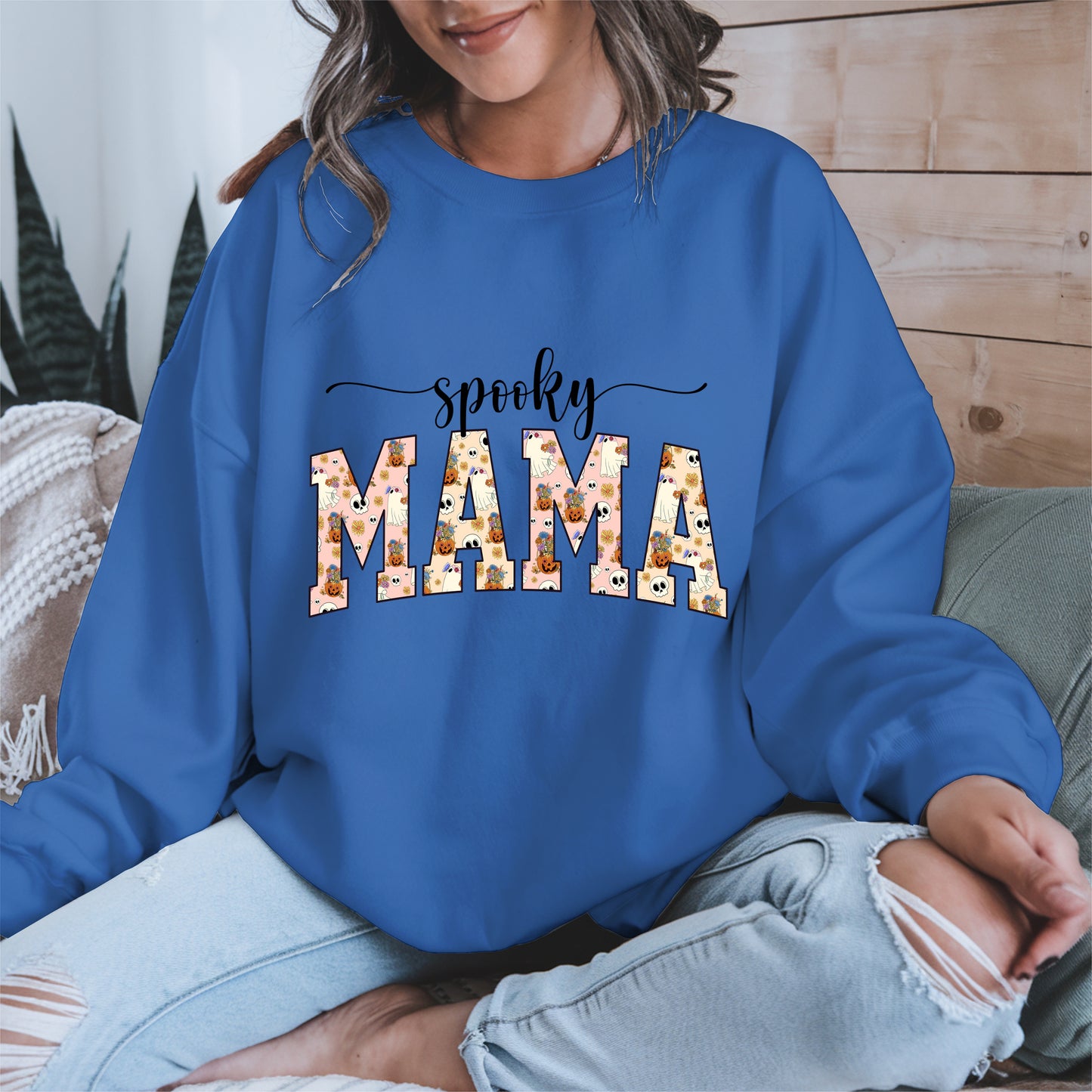 Halloween Mama Shirt for Moms Cute Ghost