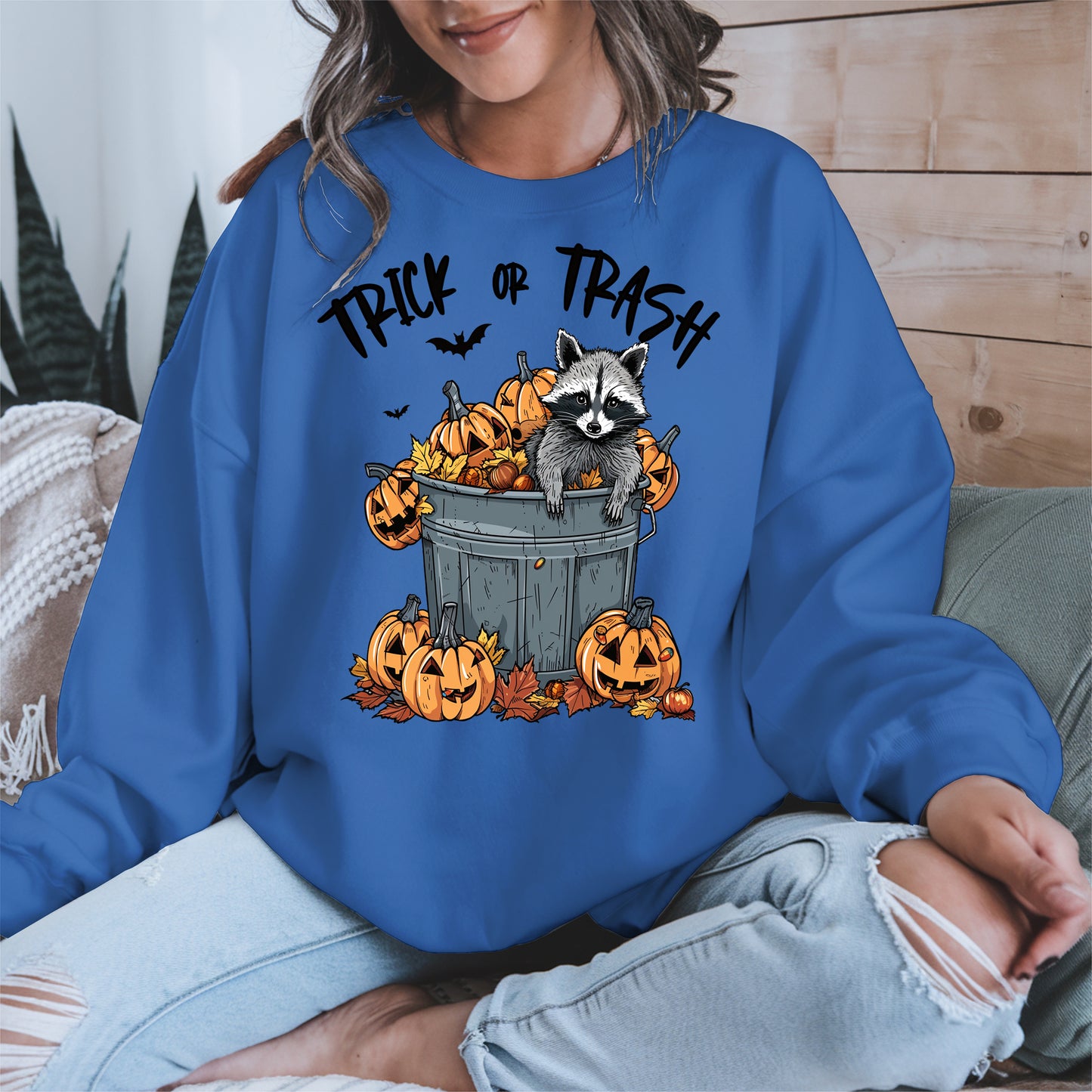 Trick or Trash Raccoon Halloween Shirt