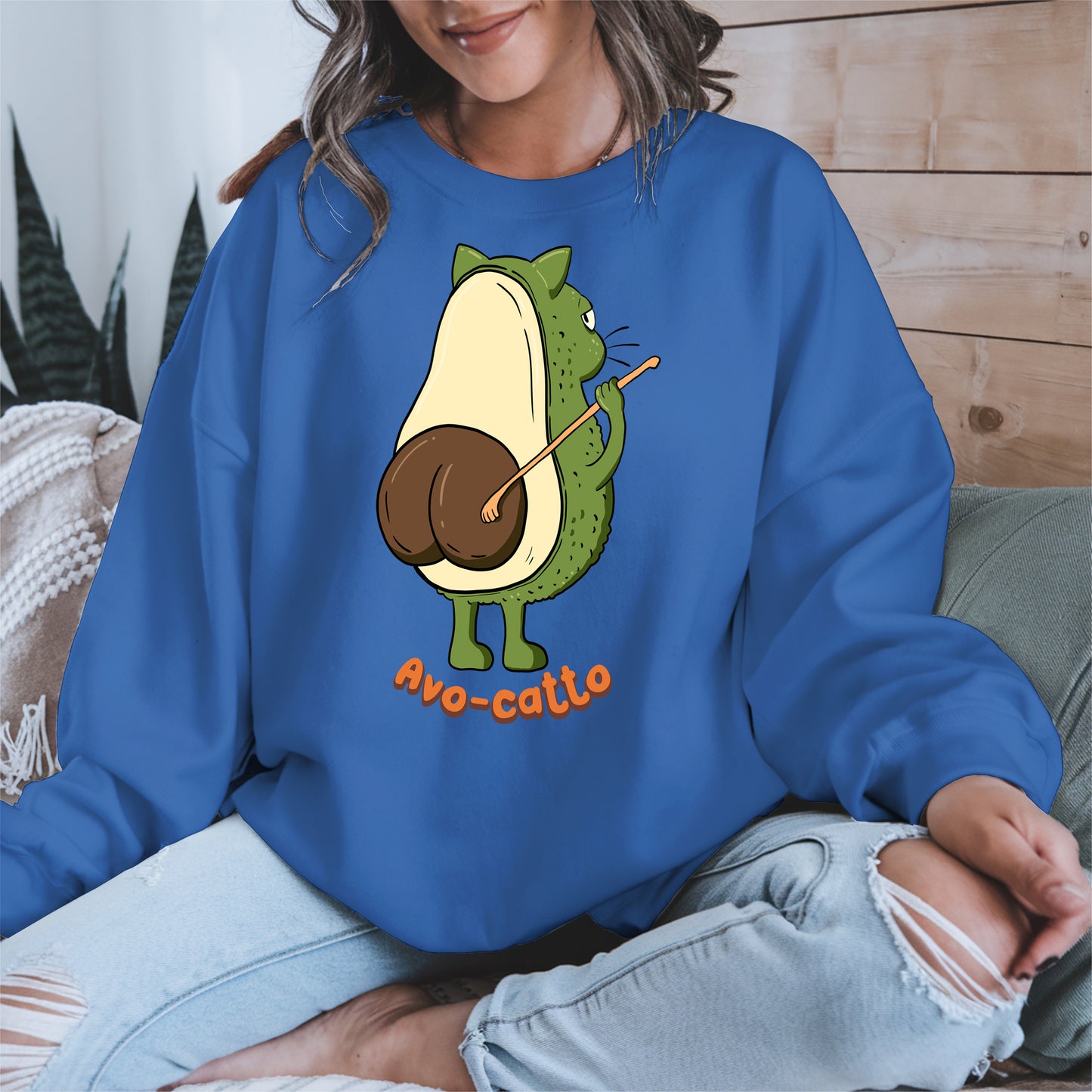 Avo-catto Shirt Hoodie Sweatshirt