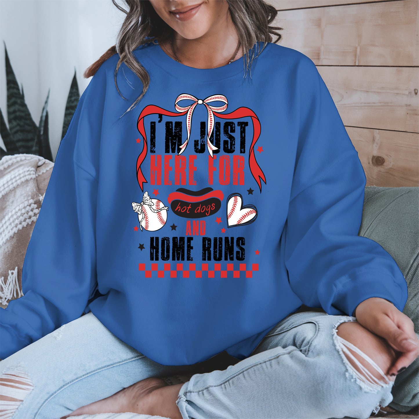 Here For Hot Dogs Baseball Shirt Sport Tee Hoodie Sweatshirt