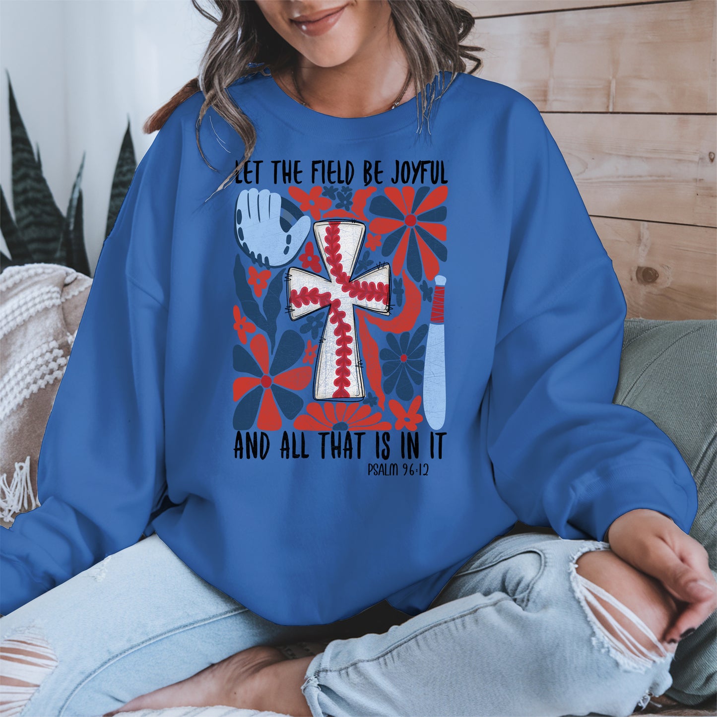 Faith Baseball Floral Shirt Sport Tee Hoodie Sweatshirt Gift for Fans