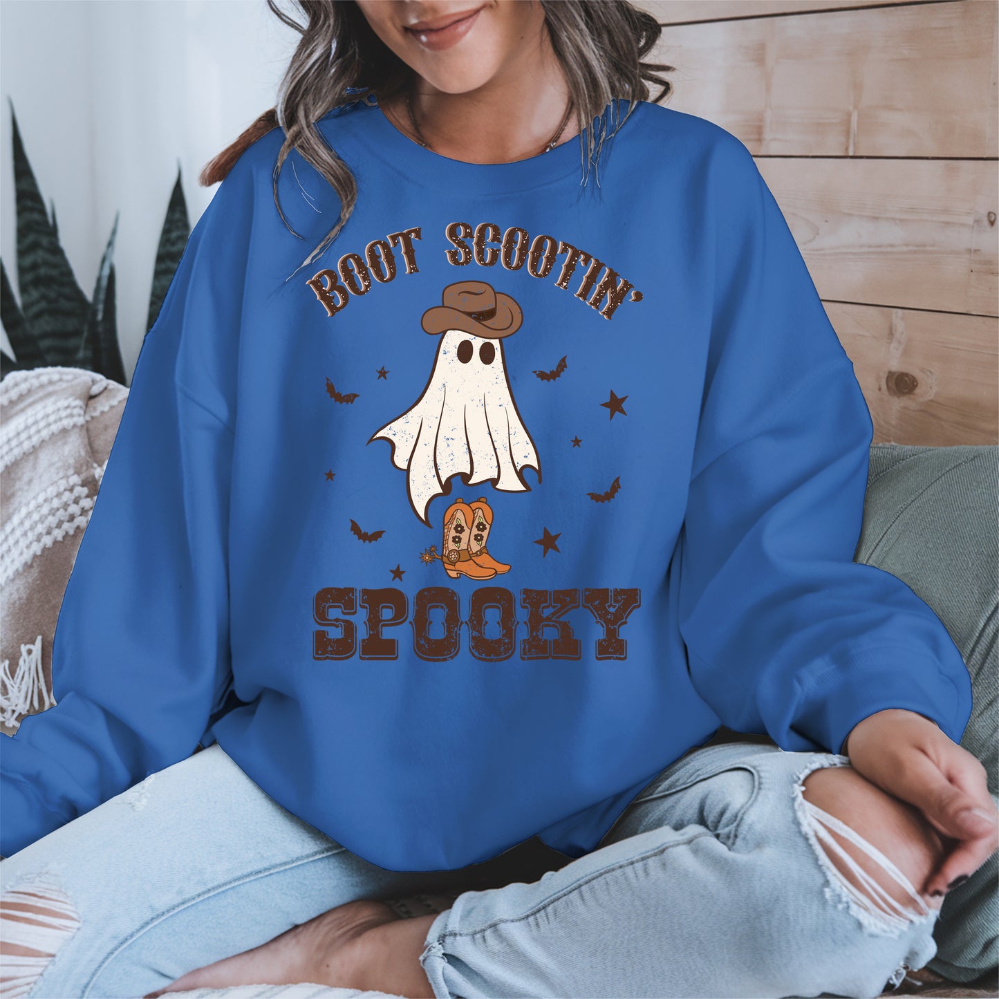 Boot Scootin Spooky Ghost Tee