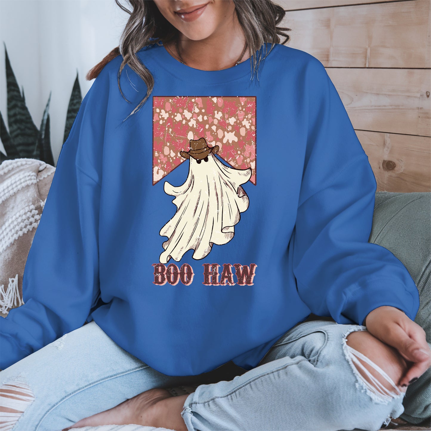Boo Haw Western Ghost Cowgirl Tee