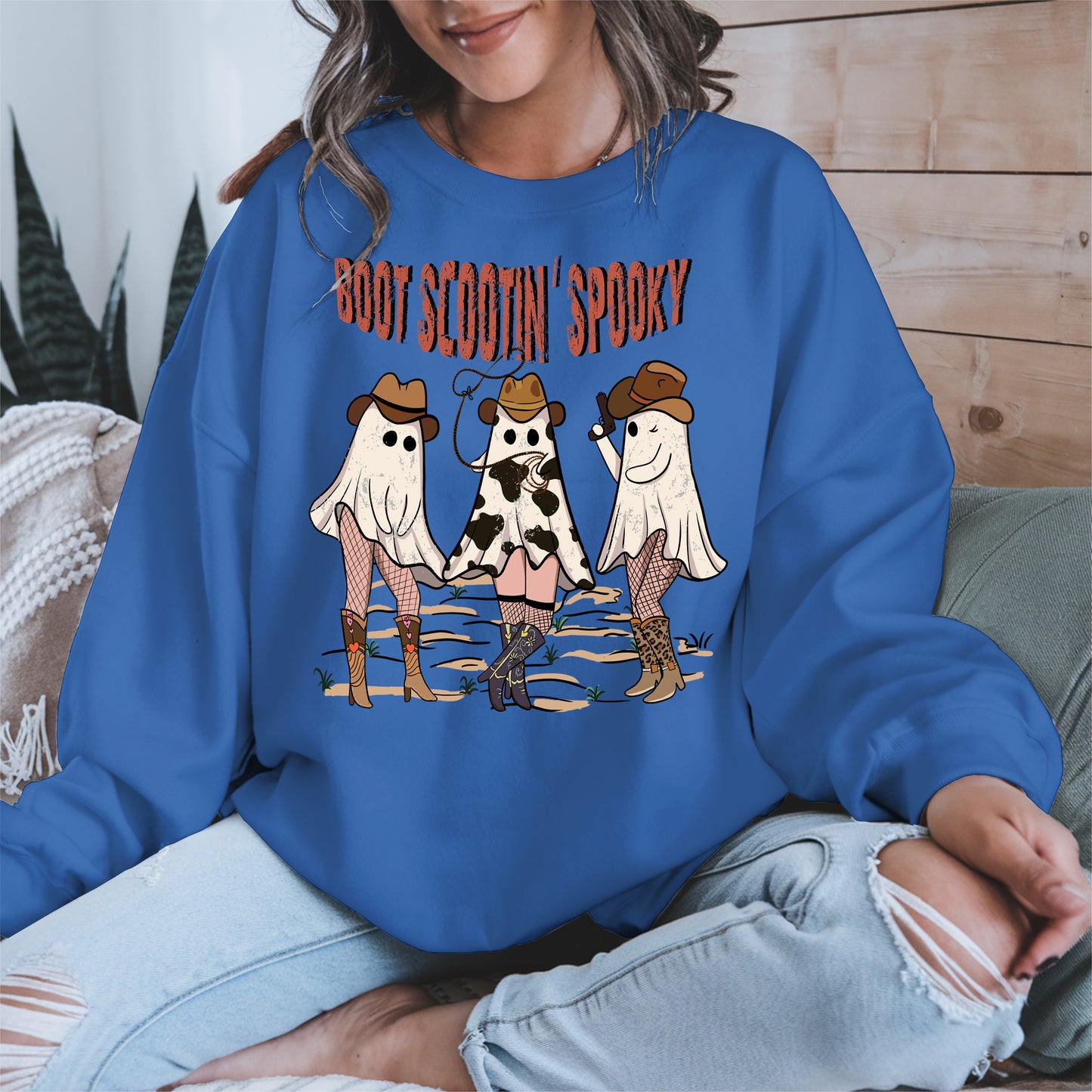 Boot Scootin' Spooky Cowgirl Halloween Tee