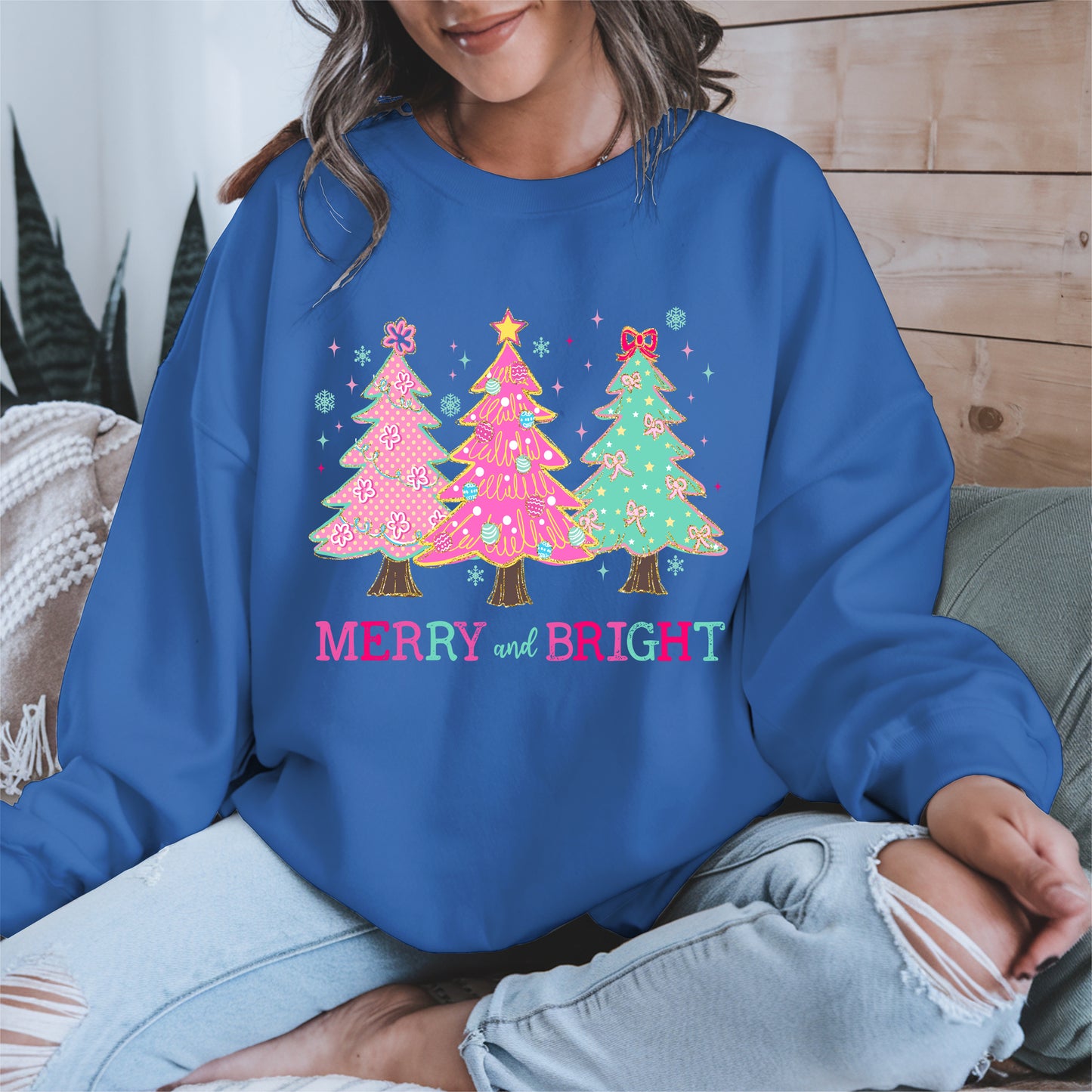 Merry and Bright Christmas Tree Shirt