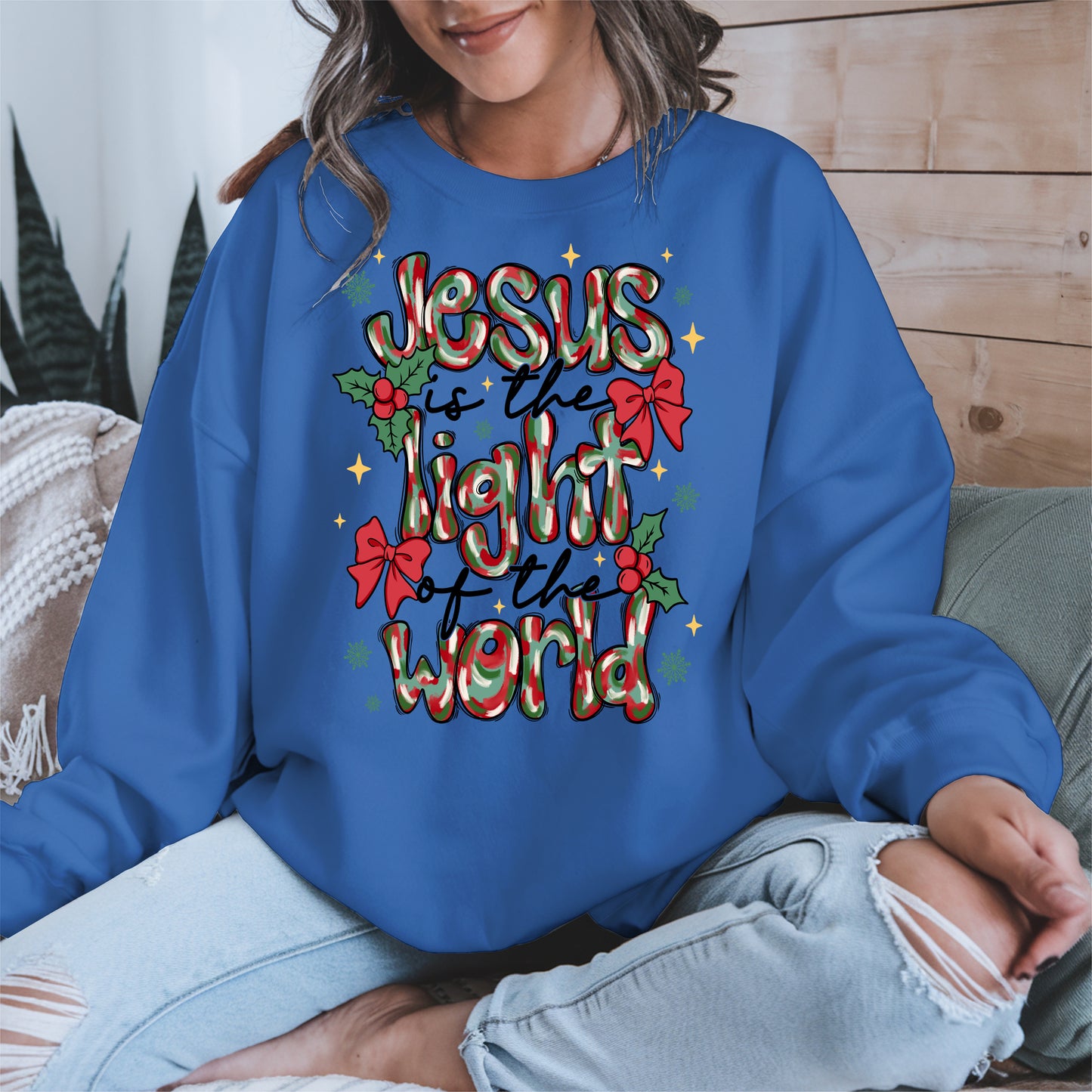 Jesus Light of the World Christmas Shirt