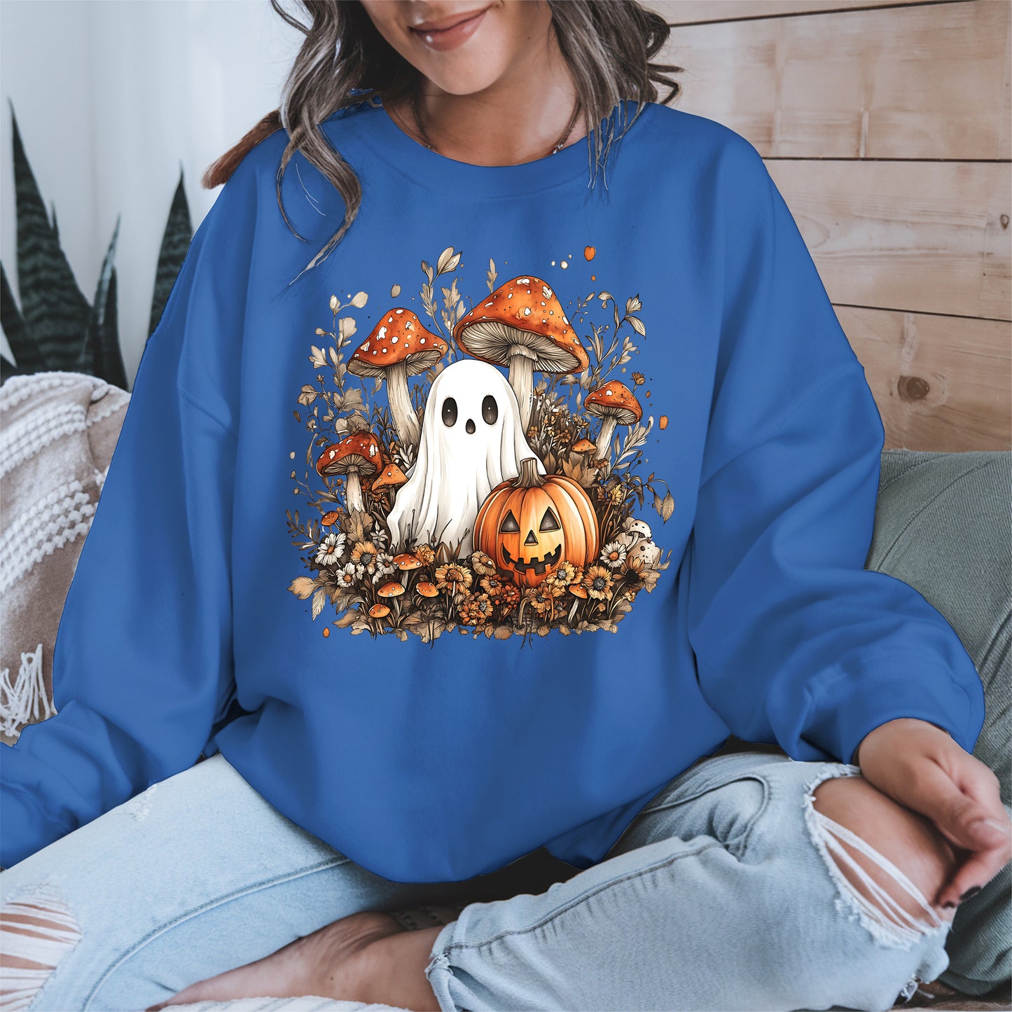 Floral Cute Ghost halloween shirt