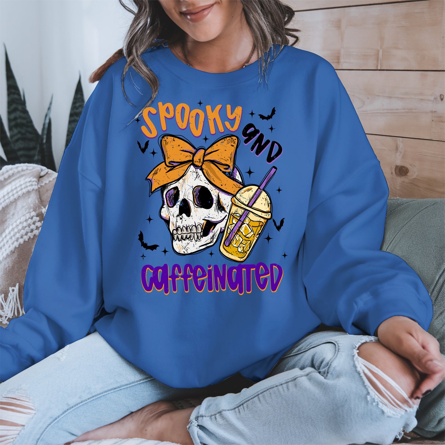 Spooky and Caffeinated halloween shirt