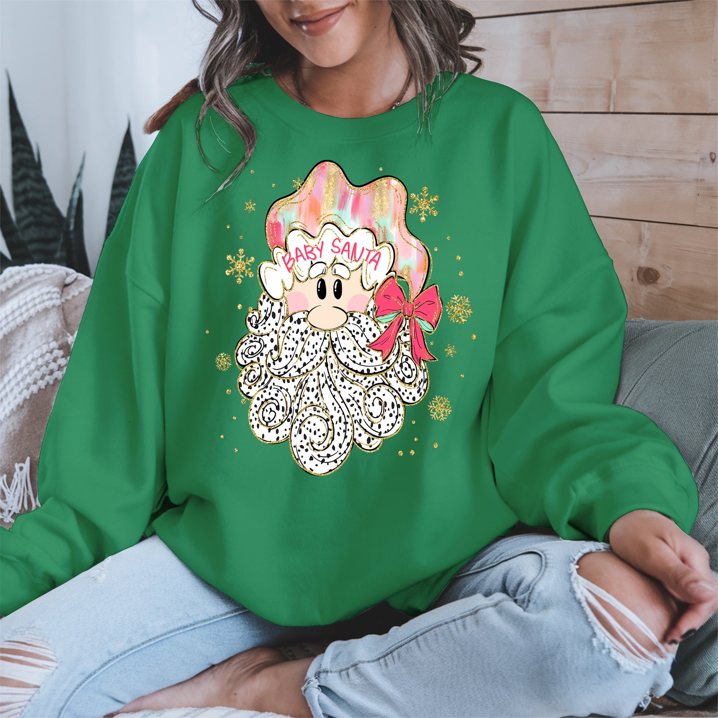 Santa Baby Shirt, Cute Christmas Sweatshirt, Hoodie
