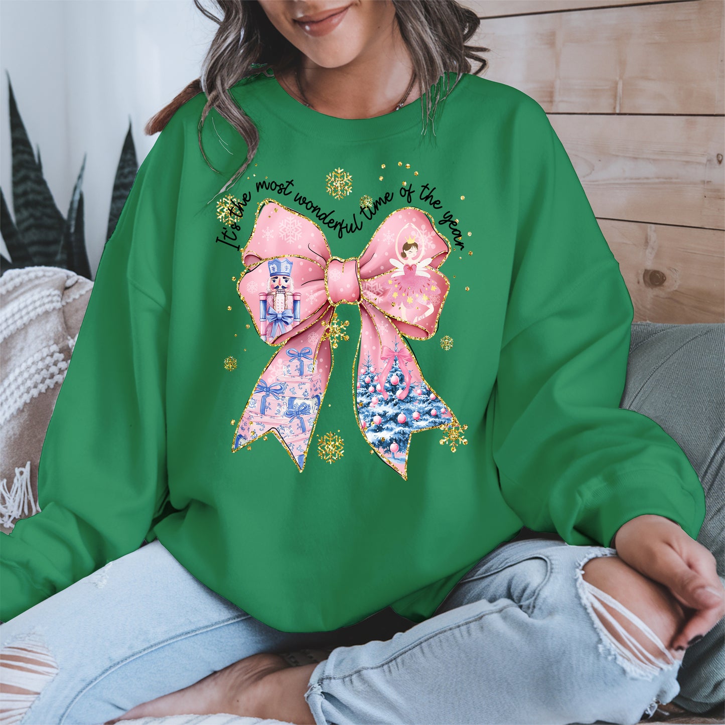 It is the Most Wonderful Time Christmas Bow Shirt